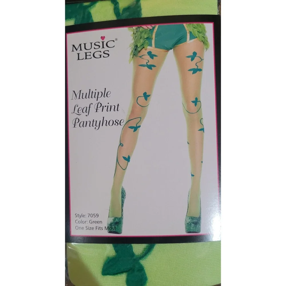 NEW Music Legs Green Ivy Cosplay Fairy Tights